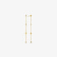 Precious Metal-Plated Sterling Silver Cubic Zirconia Drop Earrings