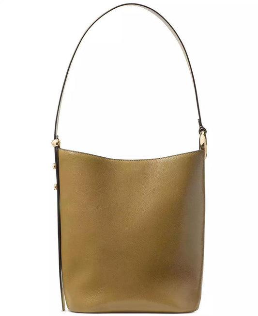 Halo Medium Smooth Leather Bucket Bag