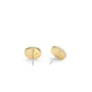 Faux Stone Signature Quilted Coin Boxed Stud Earrings