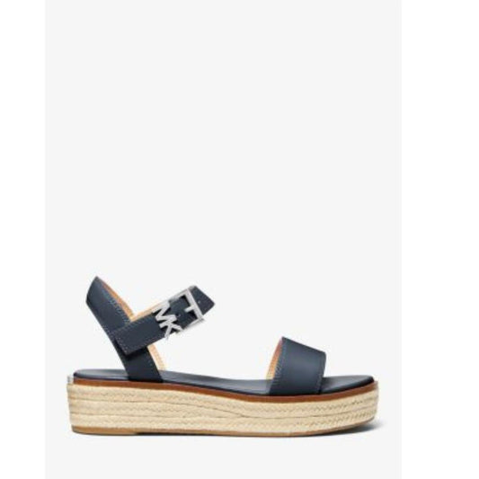 Richie Sandal Women 7.5 Navy Ankle Strap Platform Espadrille FZP425