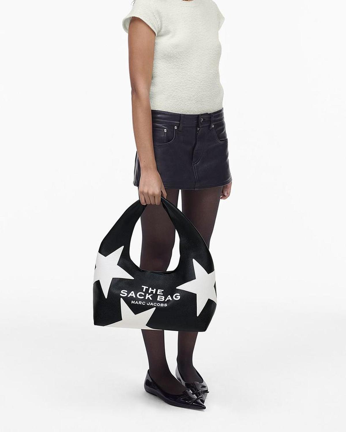 The Star Patchwork Leather Sack Bag