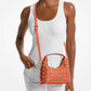 Ember Small Embellished Pebbled Leather Messenger Bag