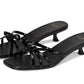Carolina Patent Leather Kitten Heel Sandal