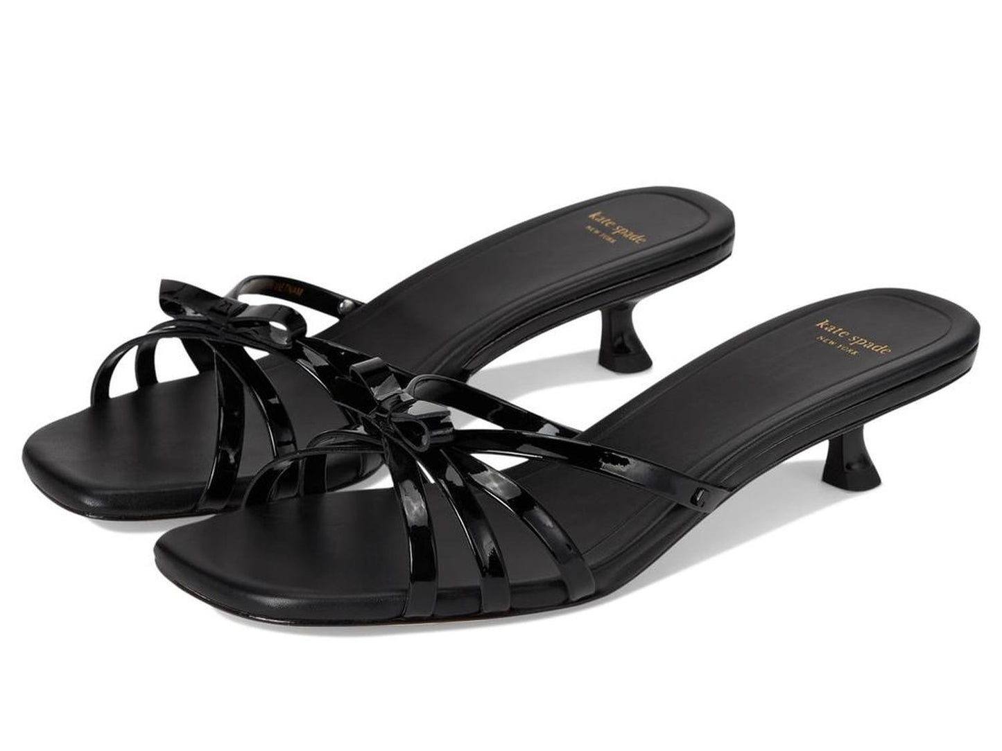 Carolina Patent Leather Kitten Heel Sandal