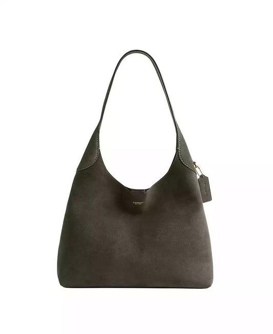 Brooklyn Large Suede Shoulder Bag 34