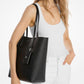Vincent Large Saffiano Leather Tote Bag with Card Case