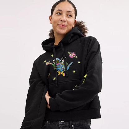 Cosmic Coach Rexy Print Raglan Hoodie