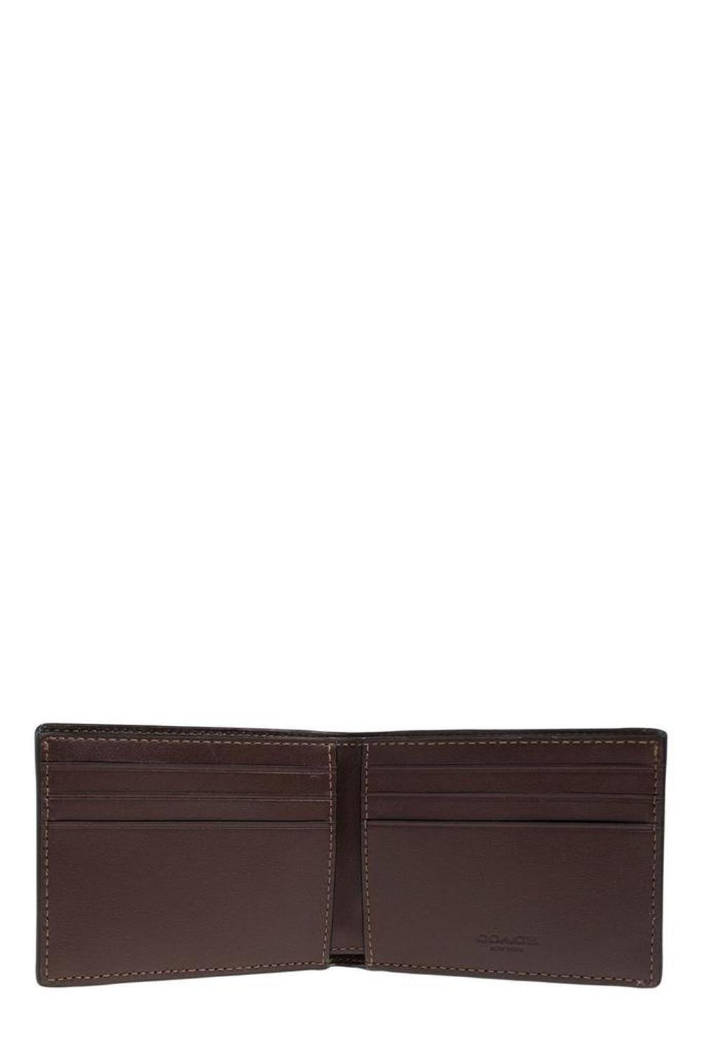 Coach Logo Printed Bi-Fold Wallet