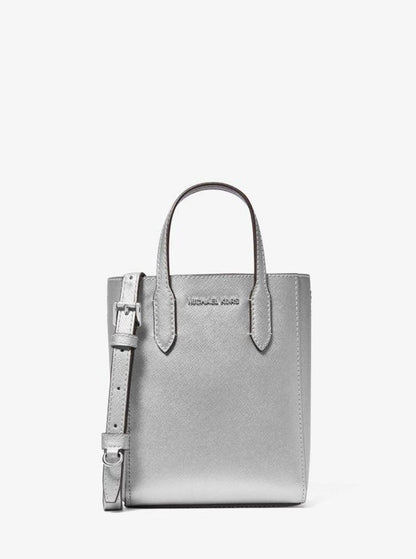 Vincent Extra-Small Metallic Crossbody Bag With Logo Card Case