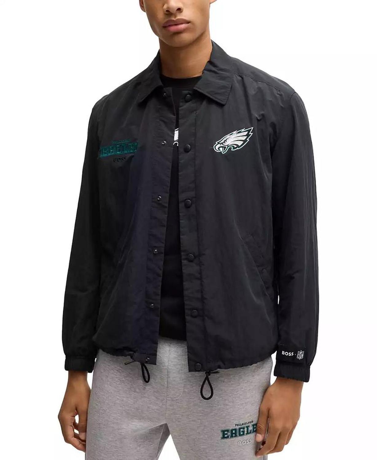 BOSS x NFL Embroidered Branding Water-Repellent Jacket