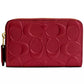 Small Signature Patent Leather Zip Around Wallet