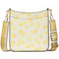 Hudson Spring Pansies Messenger Crossbody