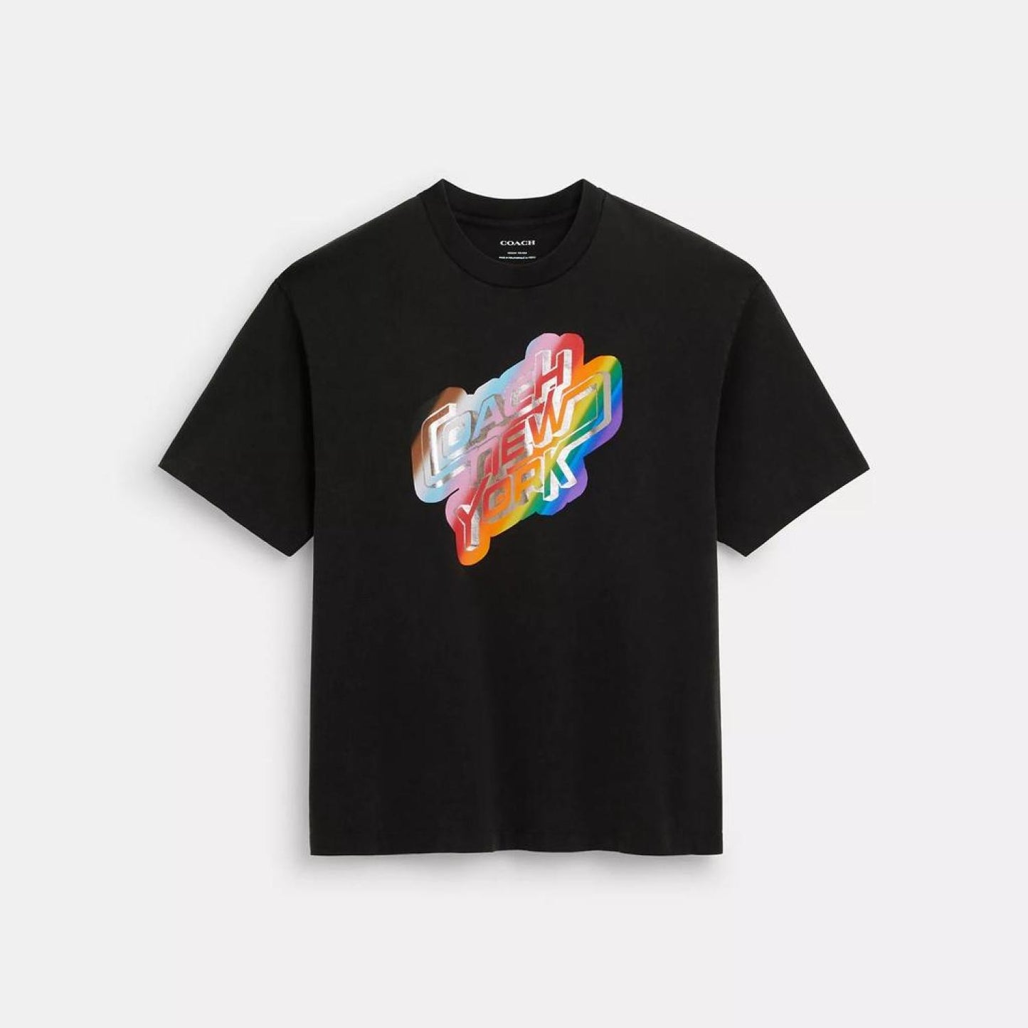 Coach Outlet Rainbow New York T Shirt In Organic Cotton