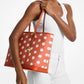 Jet Set Large Polka Dot Signature Logo Tote Bag