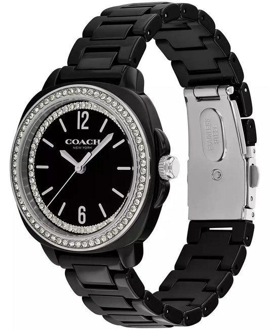 Women's Kitt Black Ceramic Bracelet Watch, 34mm
