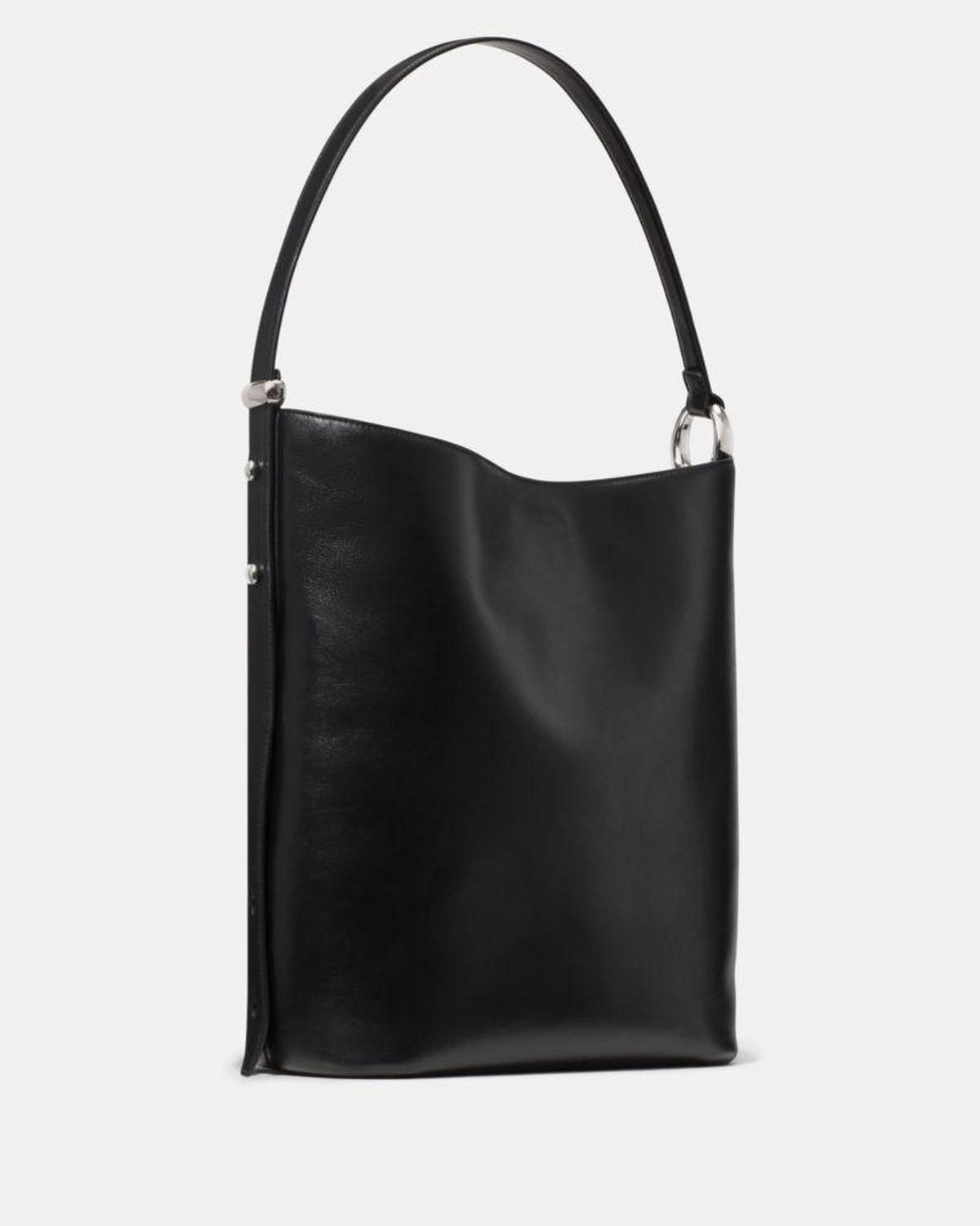 Halo Glazed Leather Large Bucket Bag
