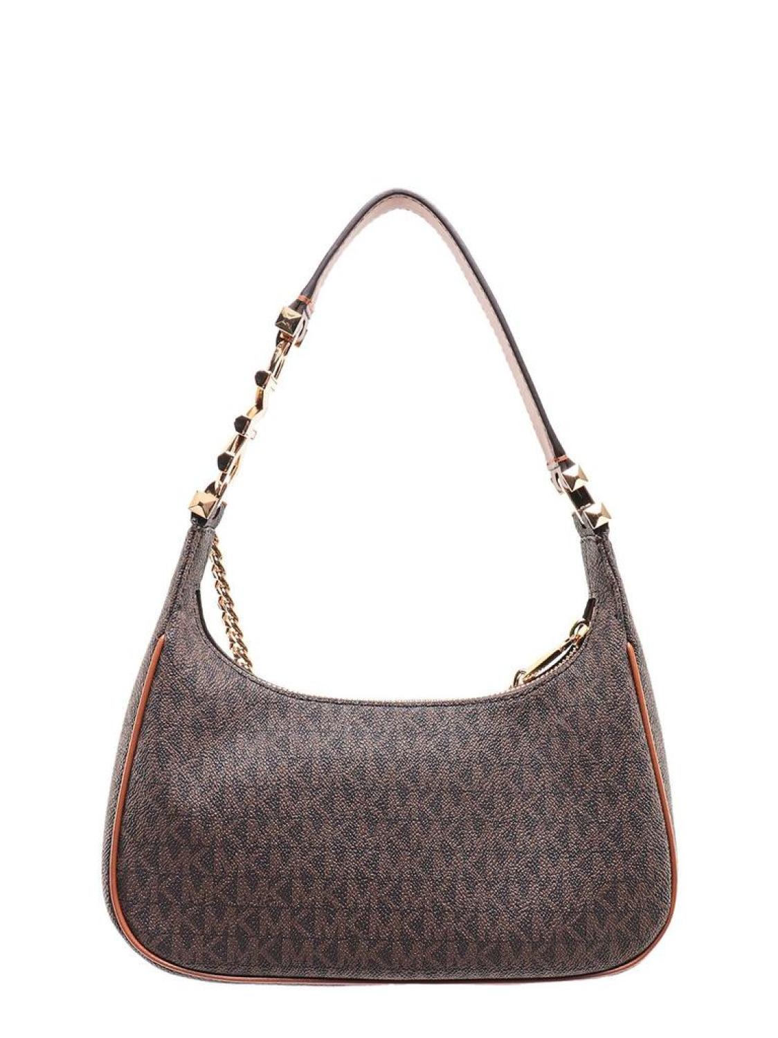 Michael Michael Kors Logo Lettering Monogram Patterned Shoulder Bag