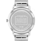 Unisex Elliot Silver-Tone Stainless Steel Mesh Bracelet Watch 41mm