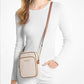 Women's Brown Jet Set Travel Medium Logo Crossbody Bag In Vanilla