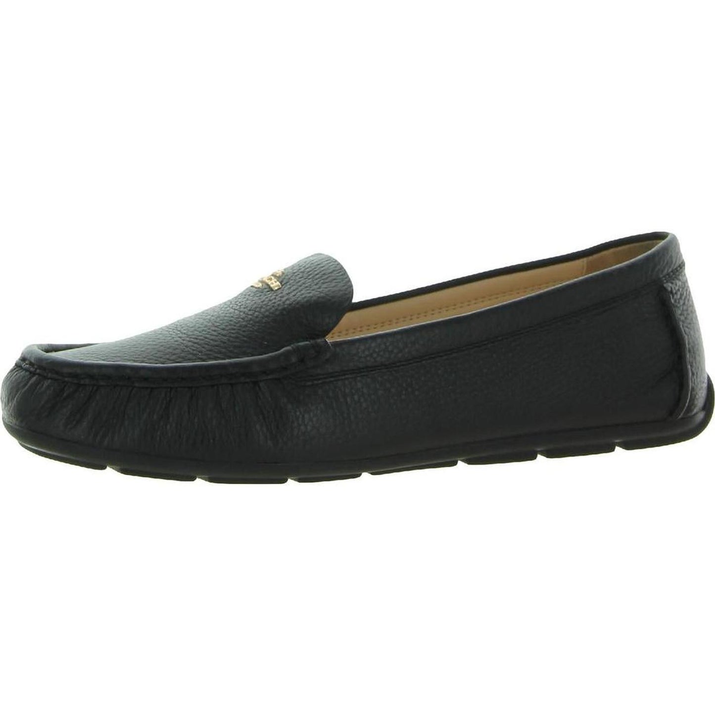 Marley Womens Pebbled Leather Driving Moccasins