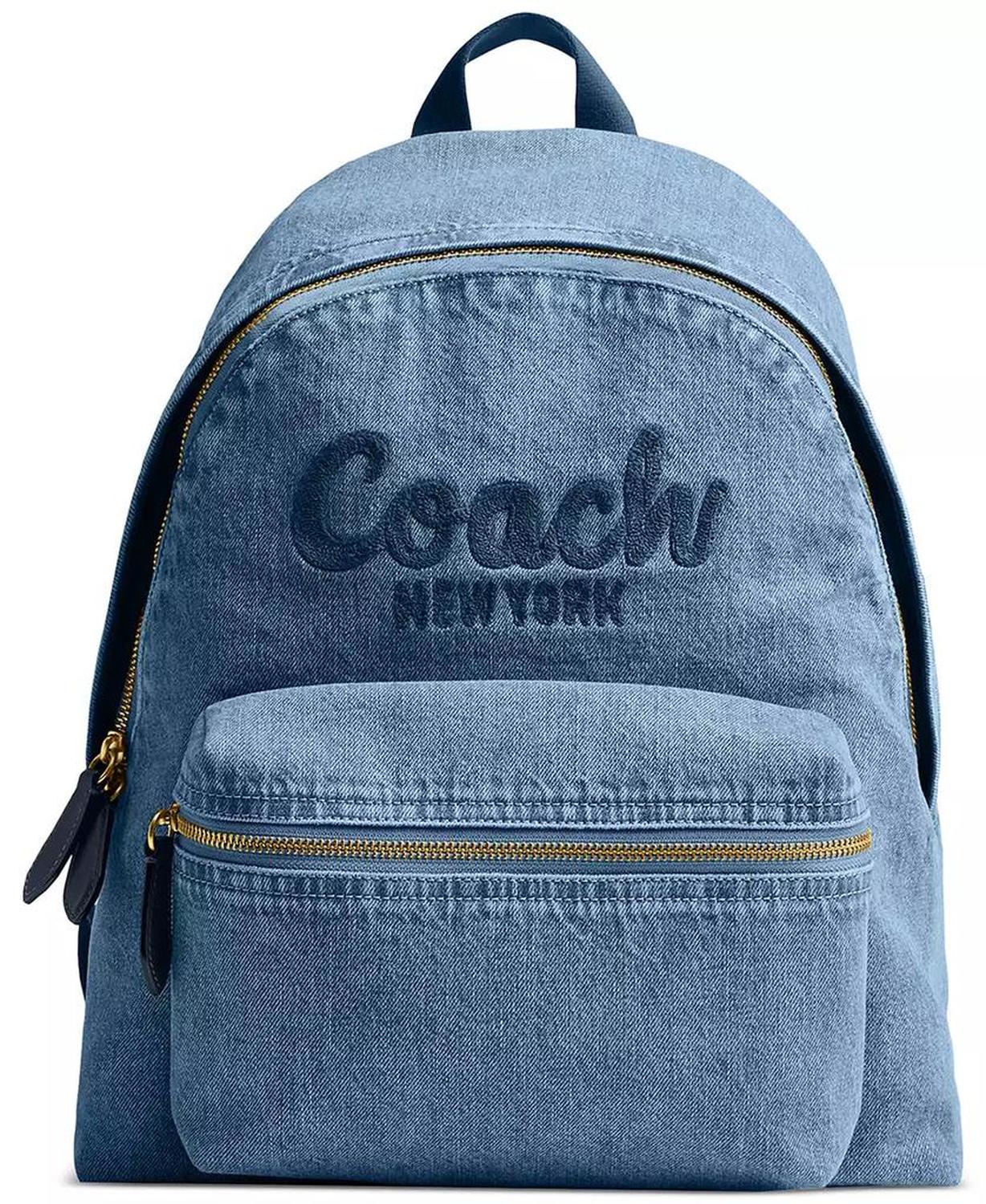 Denim Cargo Medium Backpack