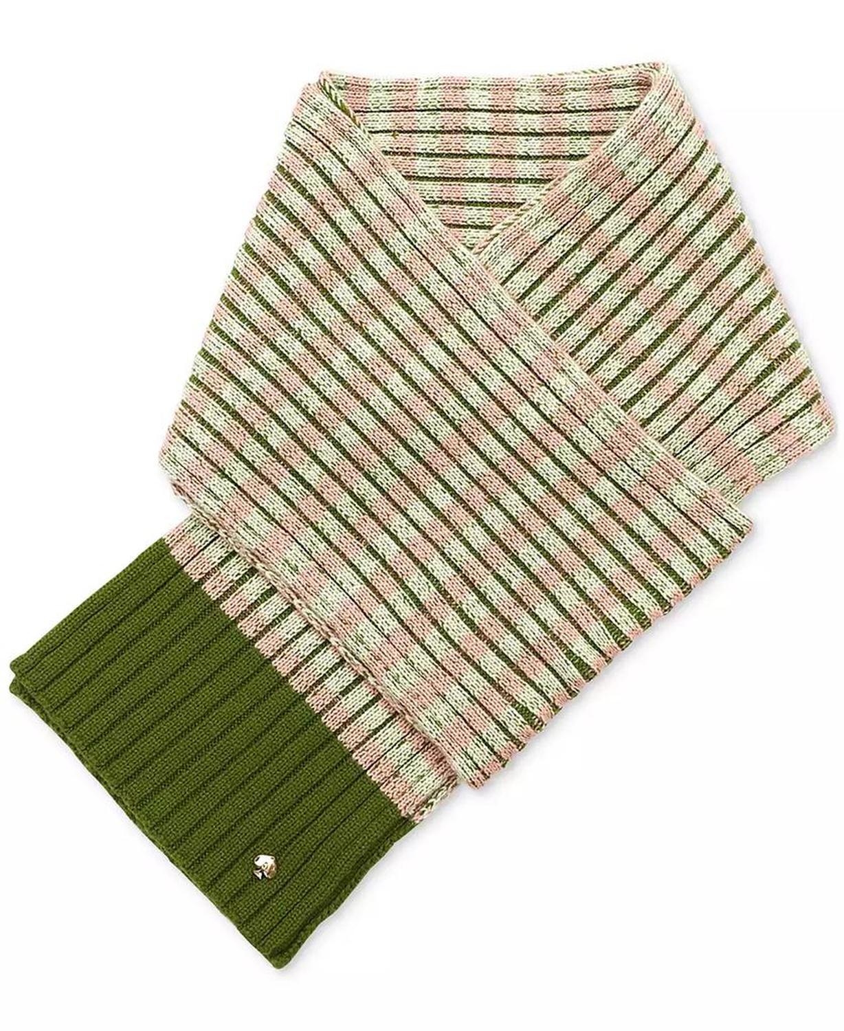 Striped Ribbed Scarf