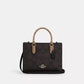 Maggie Small Tote Bag In Blocked Signature Canvas