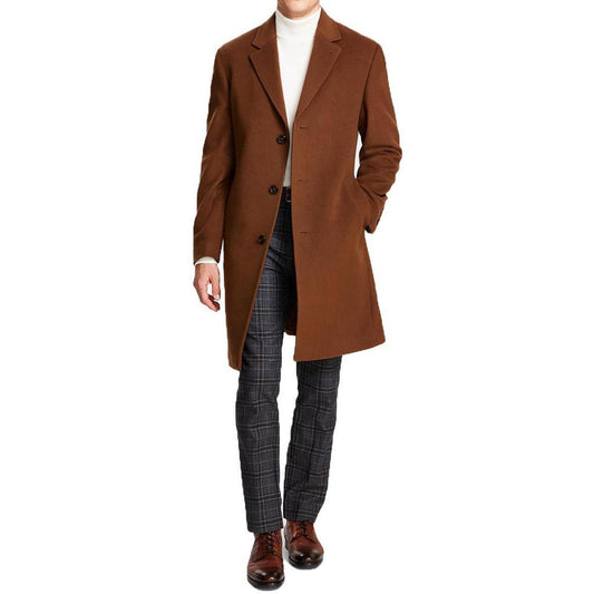 Kavon Mens Collar Wool Overcoat
