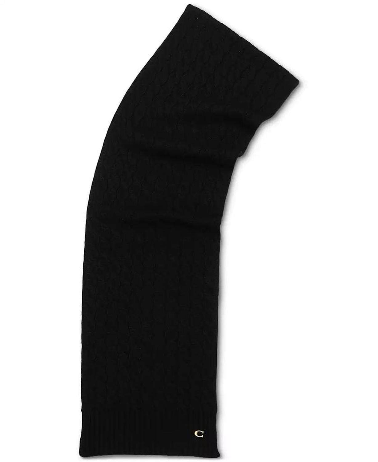 Soft Rib Cable Knit Scarf