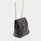 Marc Jacobs  Glossy Leather Chain Strap Backpack