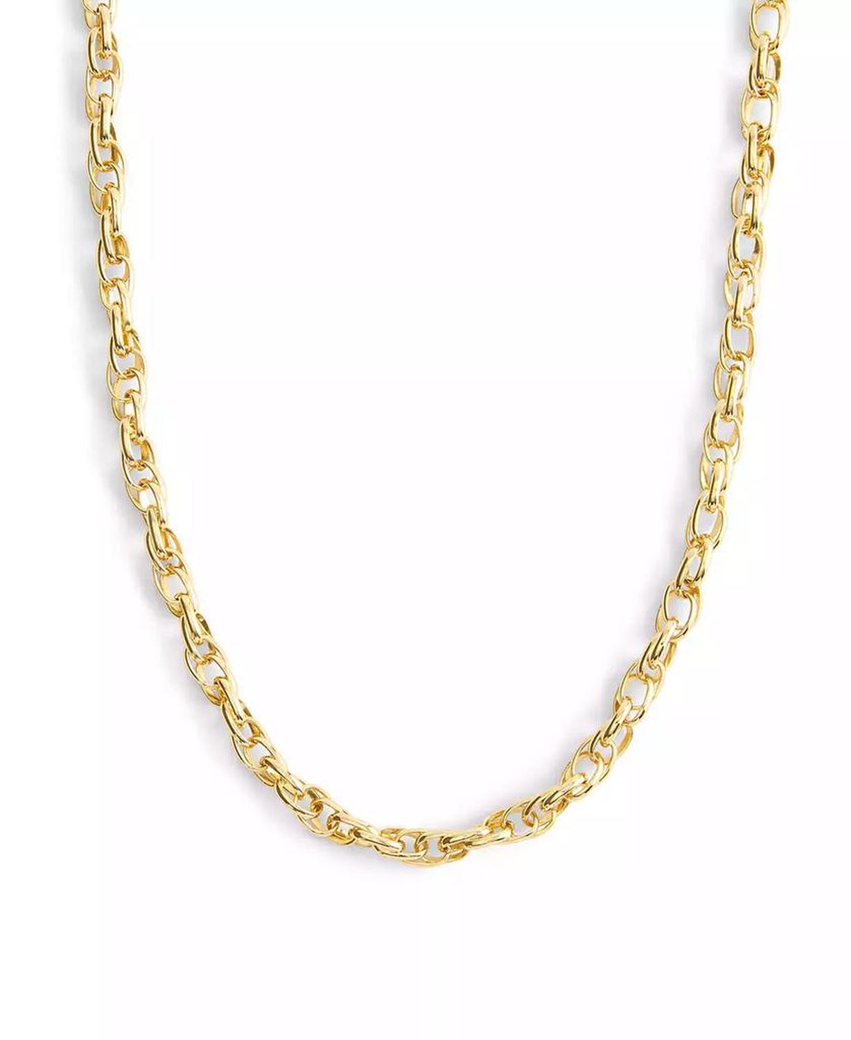 Gold Plated Interlocking Collar Necklace