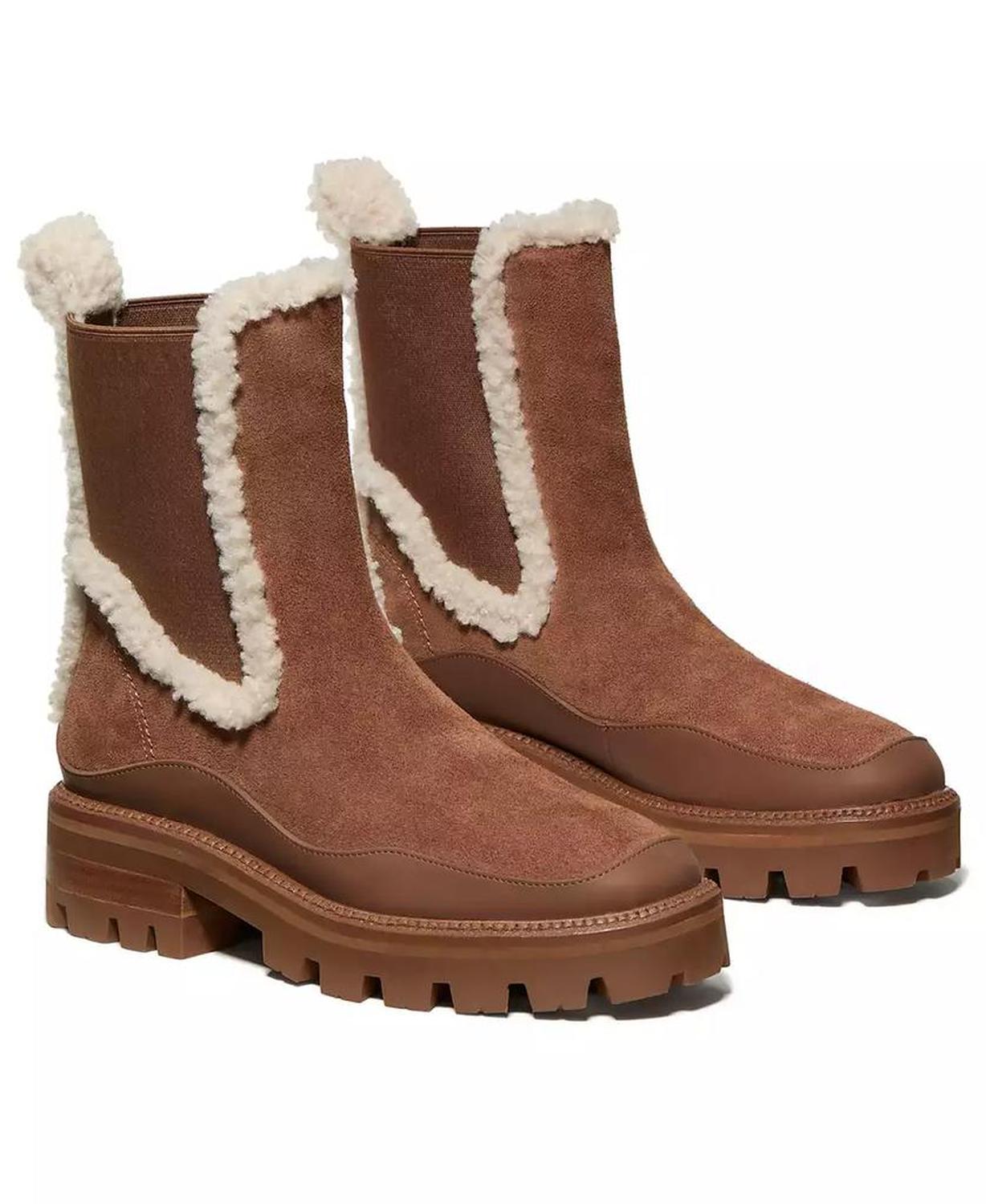 Women's Shearling Chelsea Boots