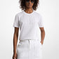 Sequined Logo Cotton T-Shirt