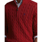 Long Sleeve Cotton Cable 1/2 Zip