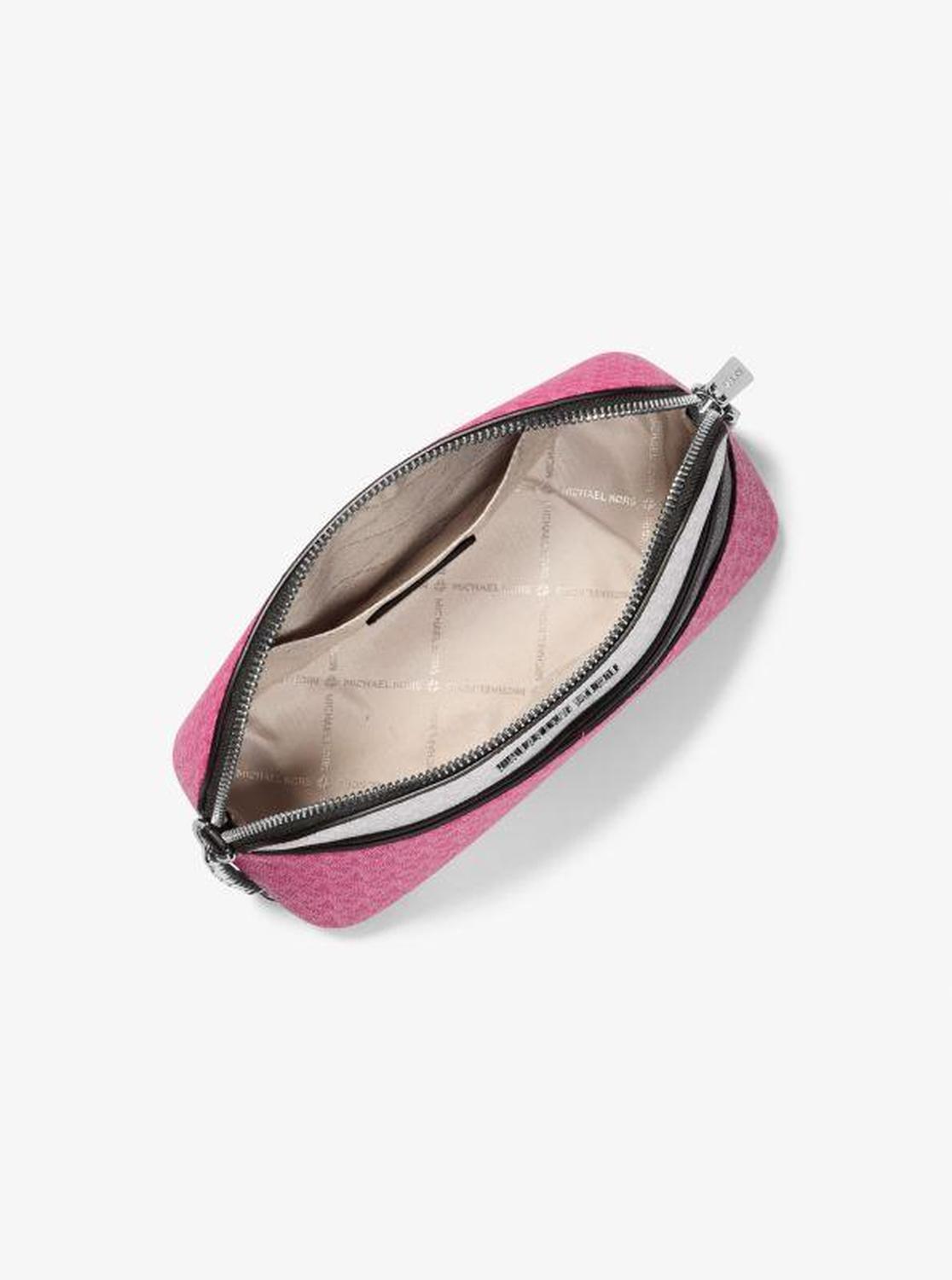 Jet Set Travel Color-Block Signature Logo Crossbody Bag