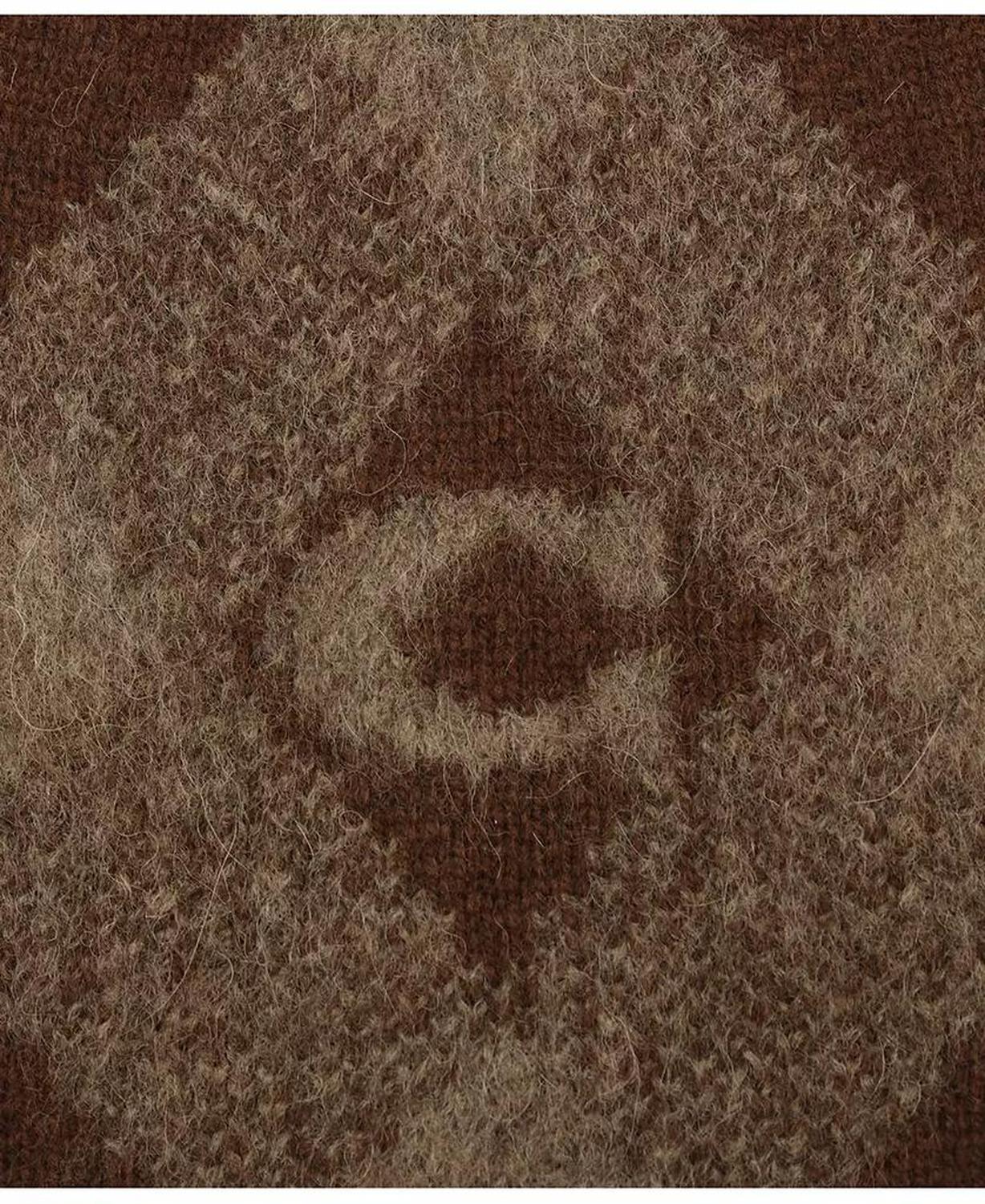 Argyle Knit Stretch-Fit Beanie