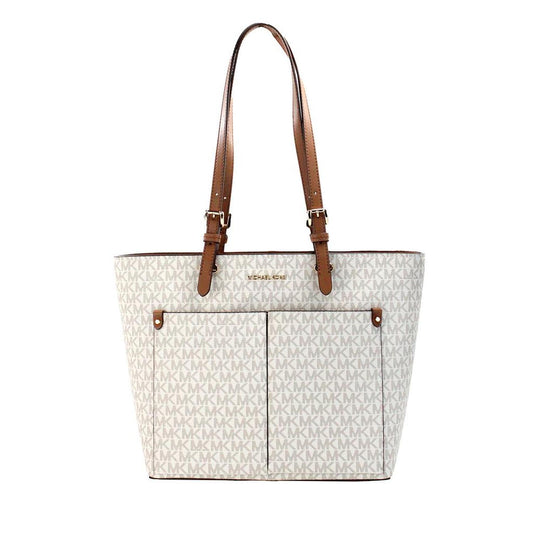 Jet Set Medium ivory Double Pocket Tote Women's Bag