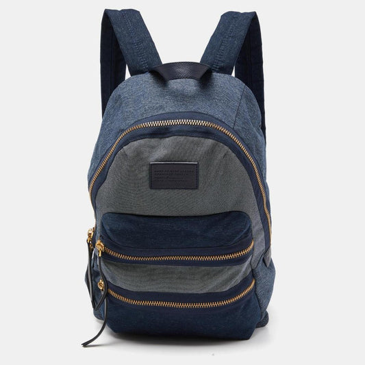Marc By Marc Jacobs Two Tone Denim Double Zip Backpack