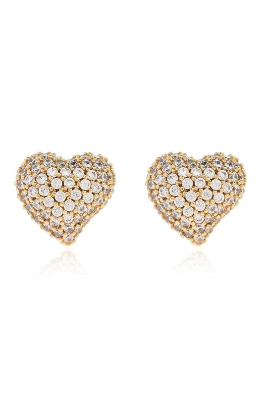 Kate Spade Heart Shaped Embellished Earrings