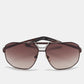 Brown Gradient Mj 258/s Frame Square Sunglasses