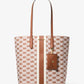 Vincent Large Logo Jacquard Tote Bag with Card Case