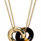 Gold-Tone Interlock Tortoise Pendant Necklace, 16" + 3" extender