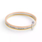 Faux Stone Signature Safety Pin Bangle Set
