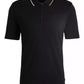 Men's Zip-Neck Interlock Polo Shirt