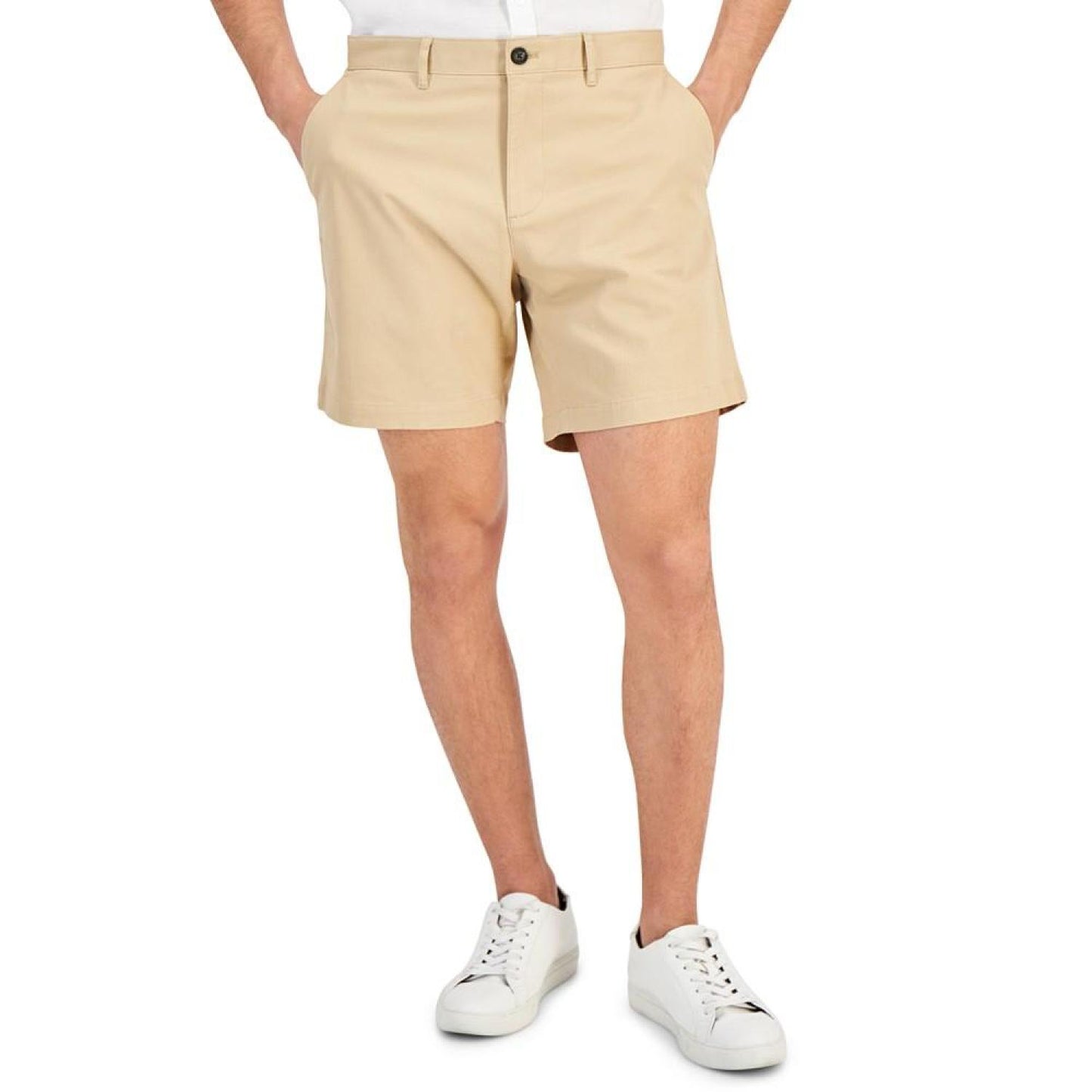 Men's Slim-Fit Stretch Herringbone Twill 7" Shorts