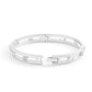 Faux Stone Signature C Open Bangle Bracelet
