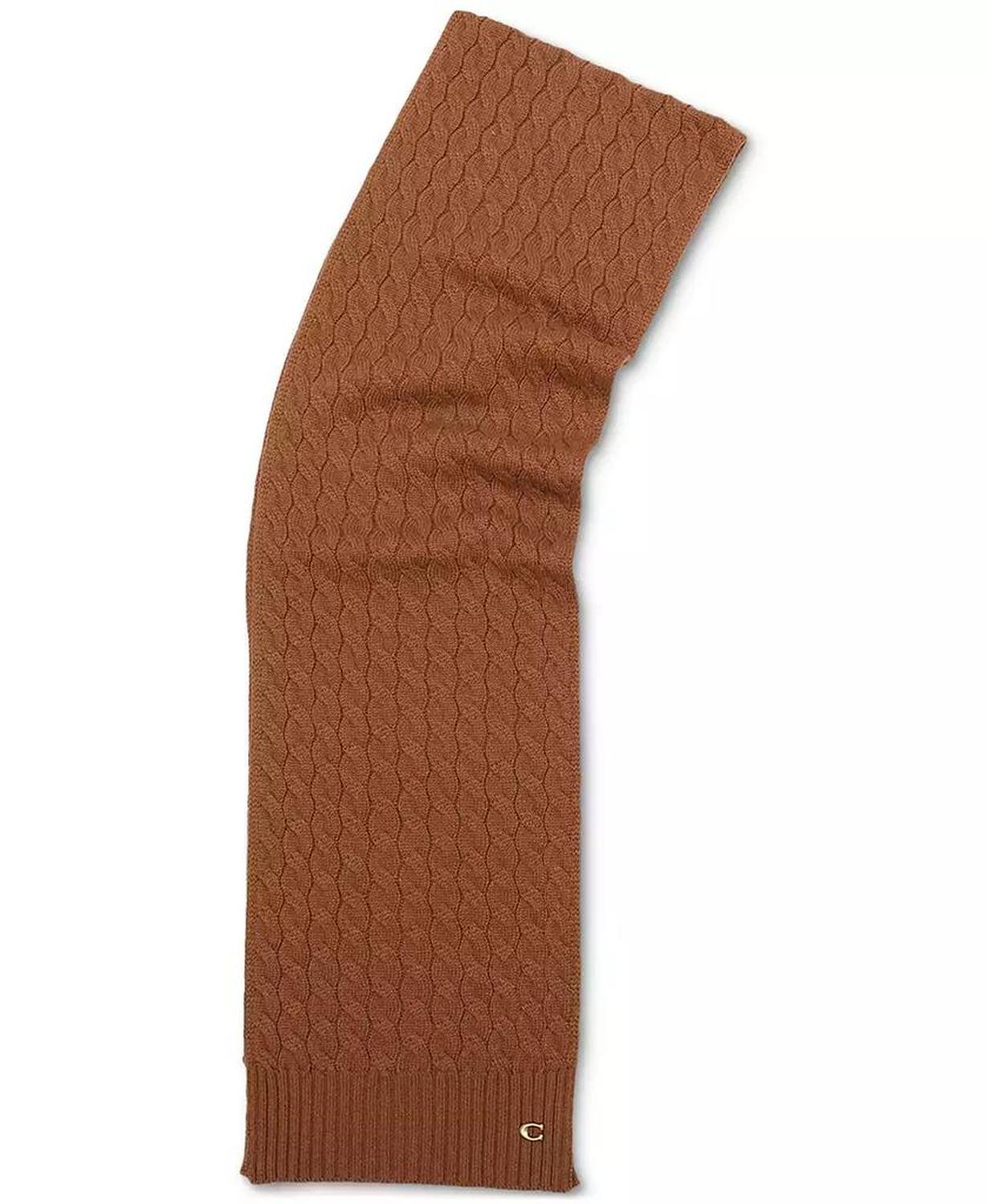 Soft Rib Cable Knit Scarf