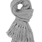 Women's Diamond Cable Fringe Scarf
