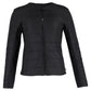 Quilted Jacket with Studs in Black Nylon