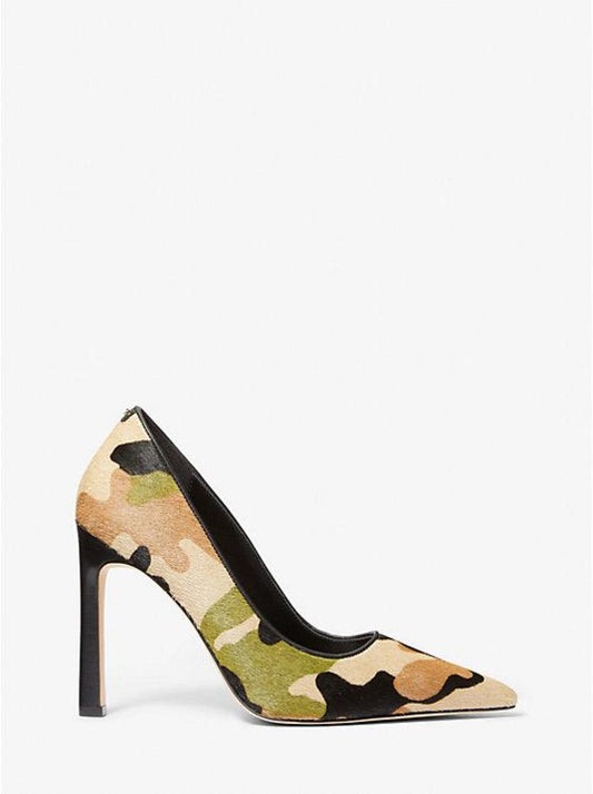 Amara Camouflage Print Calf Hair Pump